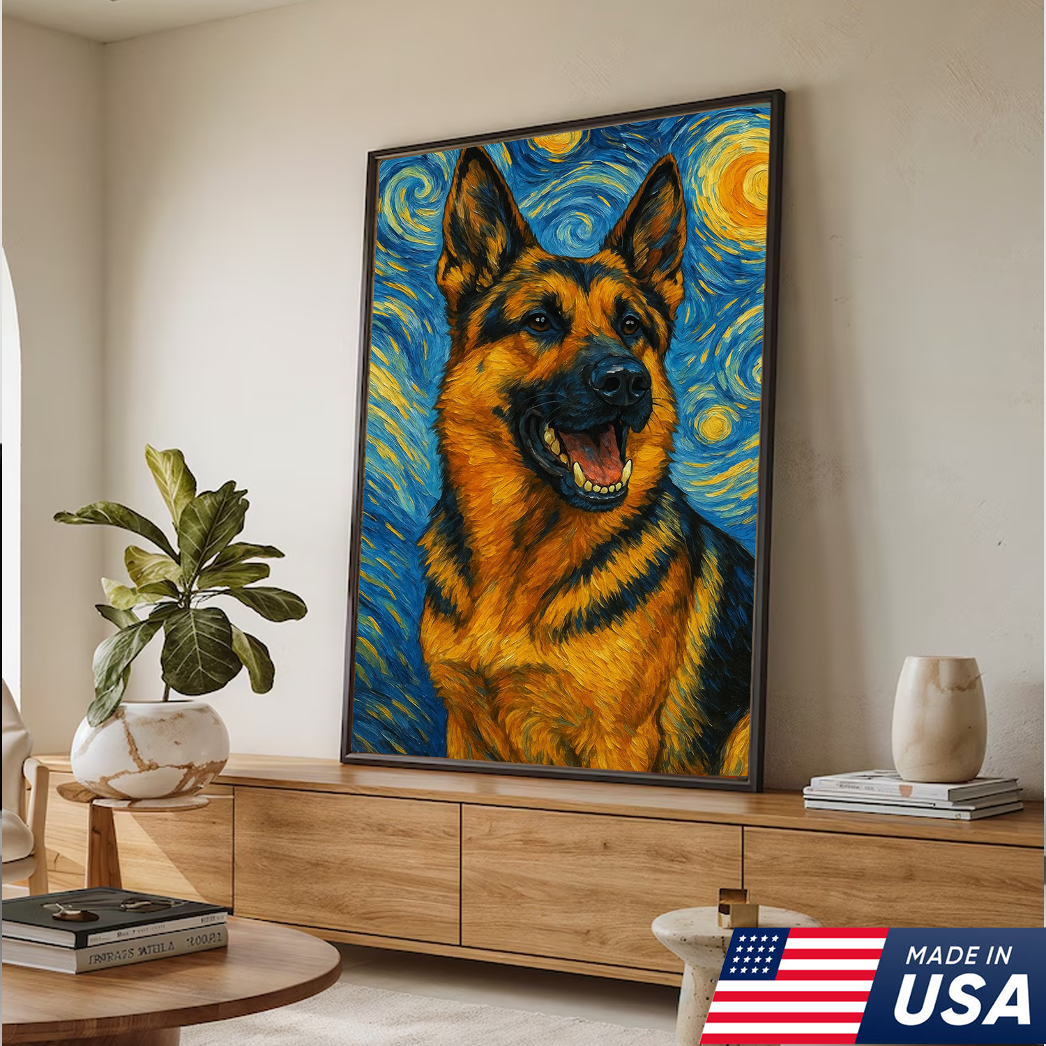 Retrato personalizado de mascota - Lienzo de retrato personalizado de perro y gato estilo VG