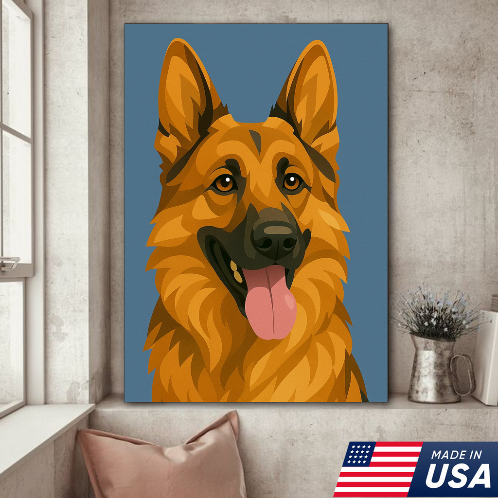 Retrato Personalizado de Mascota - Lienzo de Retrato Personalizado de Perro Gato