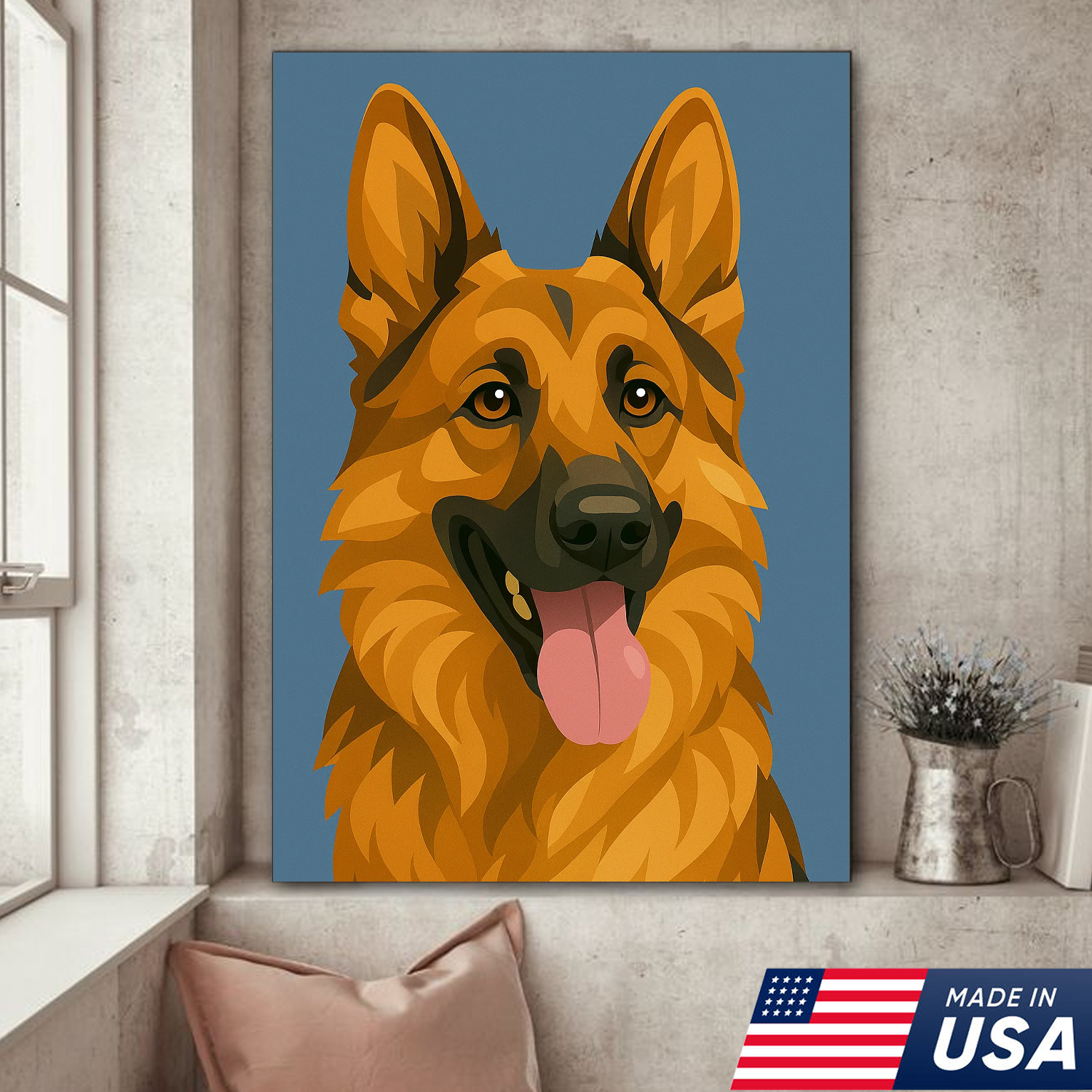 Retrato Personalizado de Mascota - Lienzo de Retrato Personalizado de Perro Gato