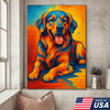 Custom Pet Portrait - Personalized Colorful Dog Cat Pop Art Portrait