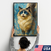 Custom Pet Portrait - Personalized Dog Cat Portrait Canvas Water Painting Style