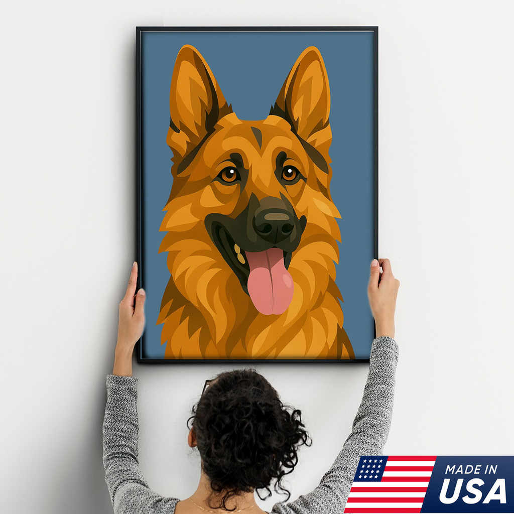 Retrato Personalizado de Mascota - Lienzo de Retrato Personalizado de Perro Gato