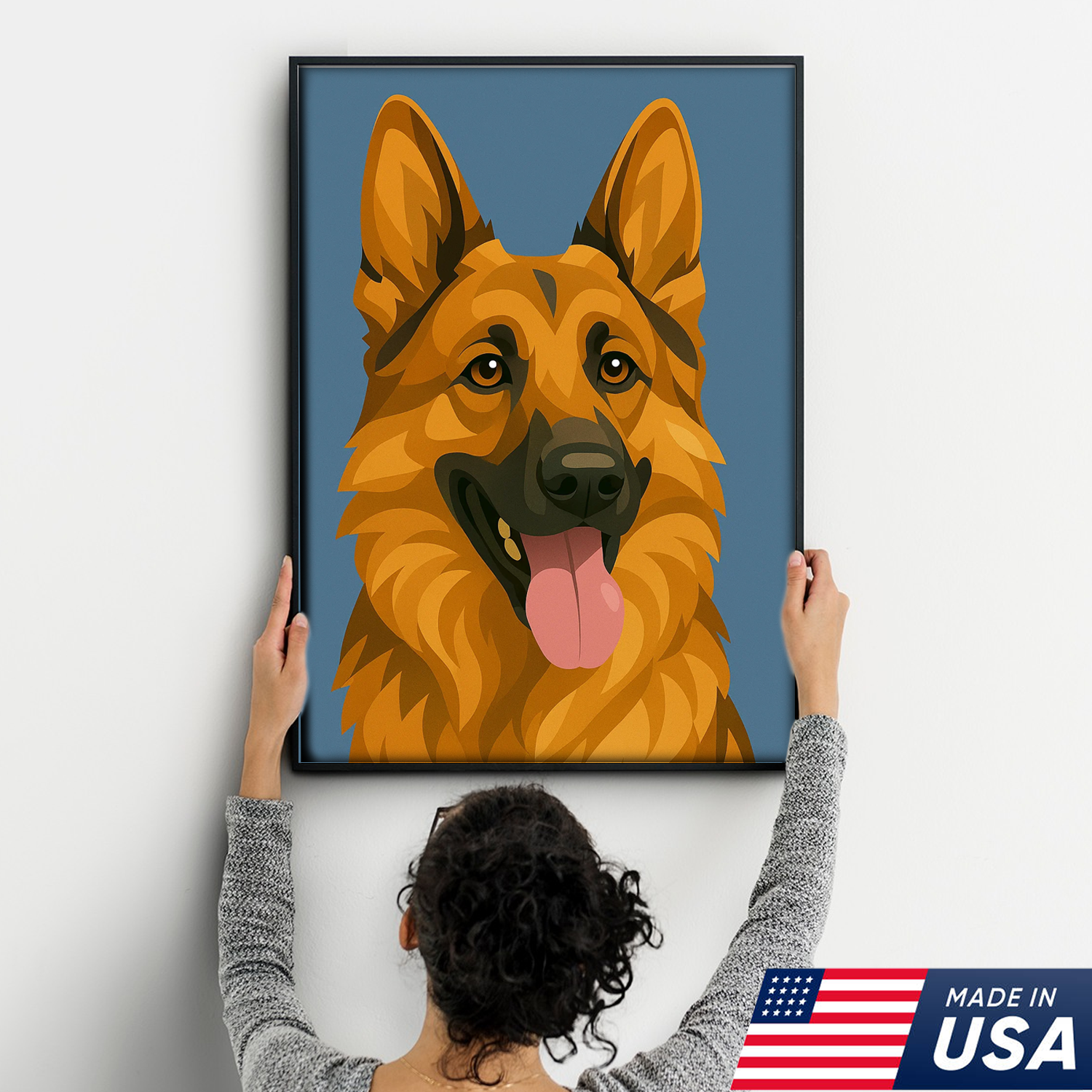 Retrato Personalizado de Mascota - Lienzo de Retrato Personalizado de Perro Gato