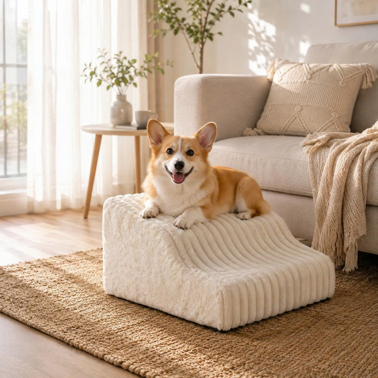 Pawunder™ Foam Pet Stairs – Gentle Steps for Beds, Sofas & Cars