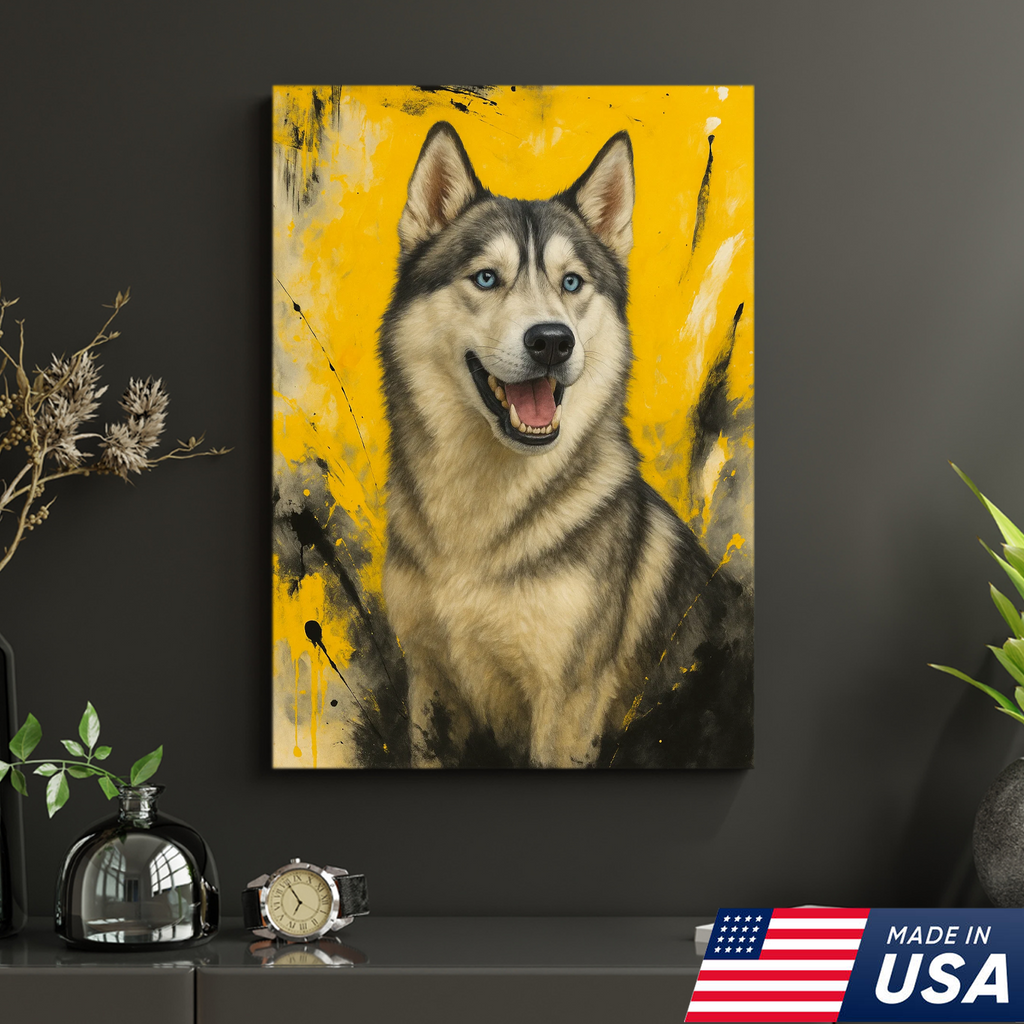Retrato personalizado de mascota - Lienzo de retrato de perro o gato personalizado