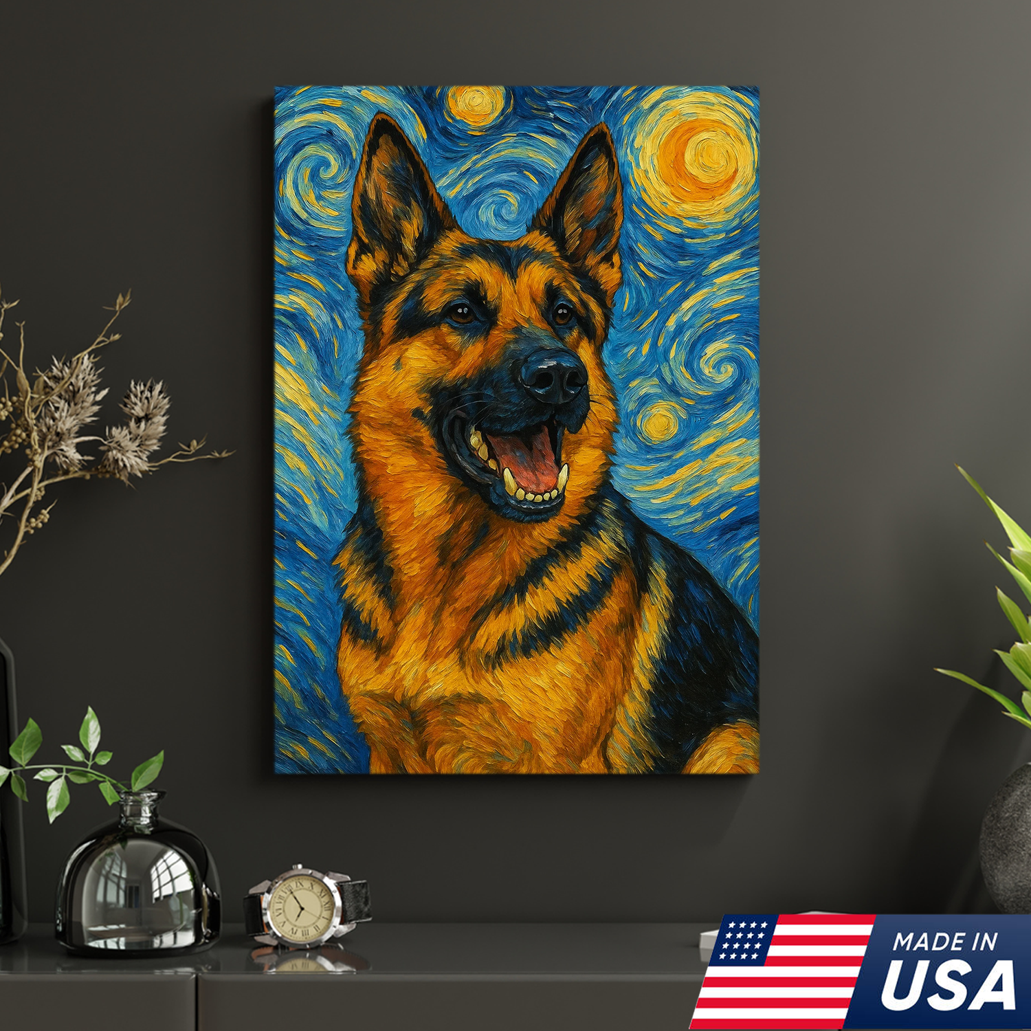 Retrato personalizado de mascota - Lienzo de retrato personalizado de perro y gato estilo VG