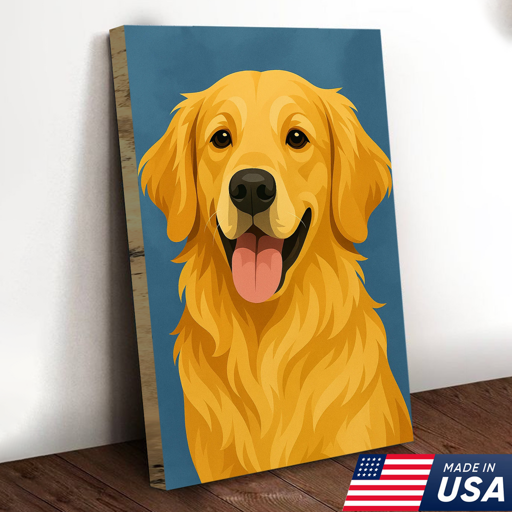 Retrato Personalizado de Mascota - Lienzo de Retrato Personalizado de Perro Gato