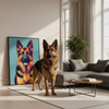 Custom Pet Portrait - Free style Personalized Dog Cat Portrait Canvas