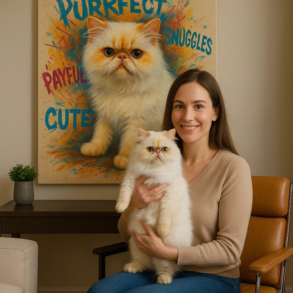 Retrato de mascota personalizado – Lienzo estilo arte pop vibrante a partir de tu foto
