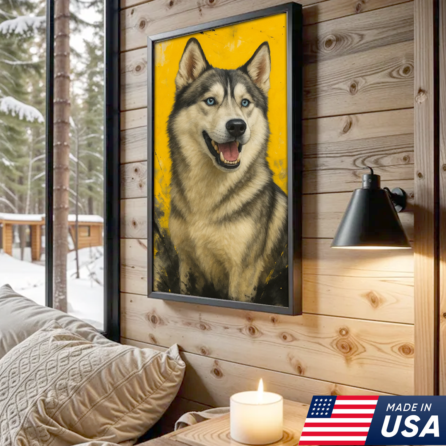 Retrato personalizado de mascota - Lienzo de retrato de perro o gato personalizado