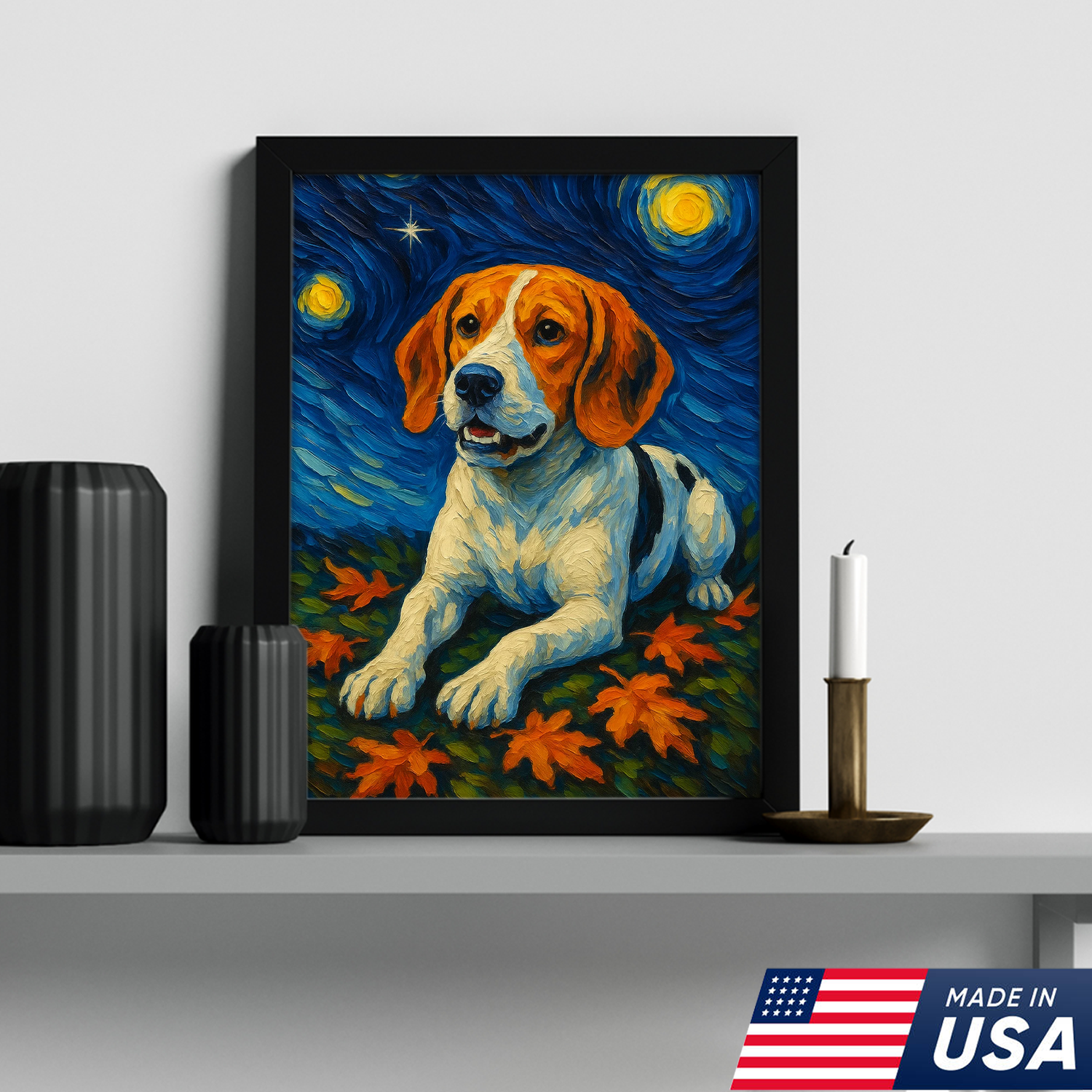 Retrato de mascota personalizado - Lienzo de retrato de perro gato personalizado estilo VG