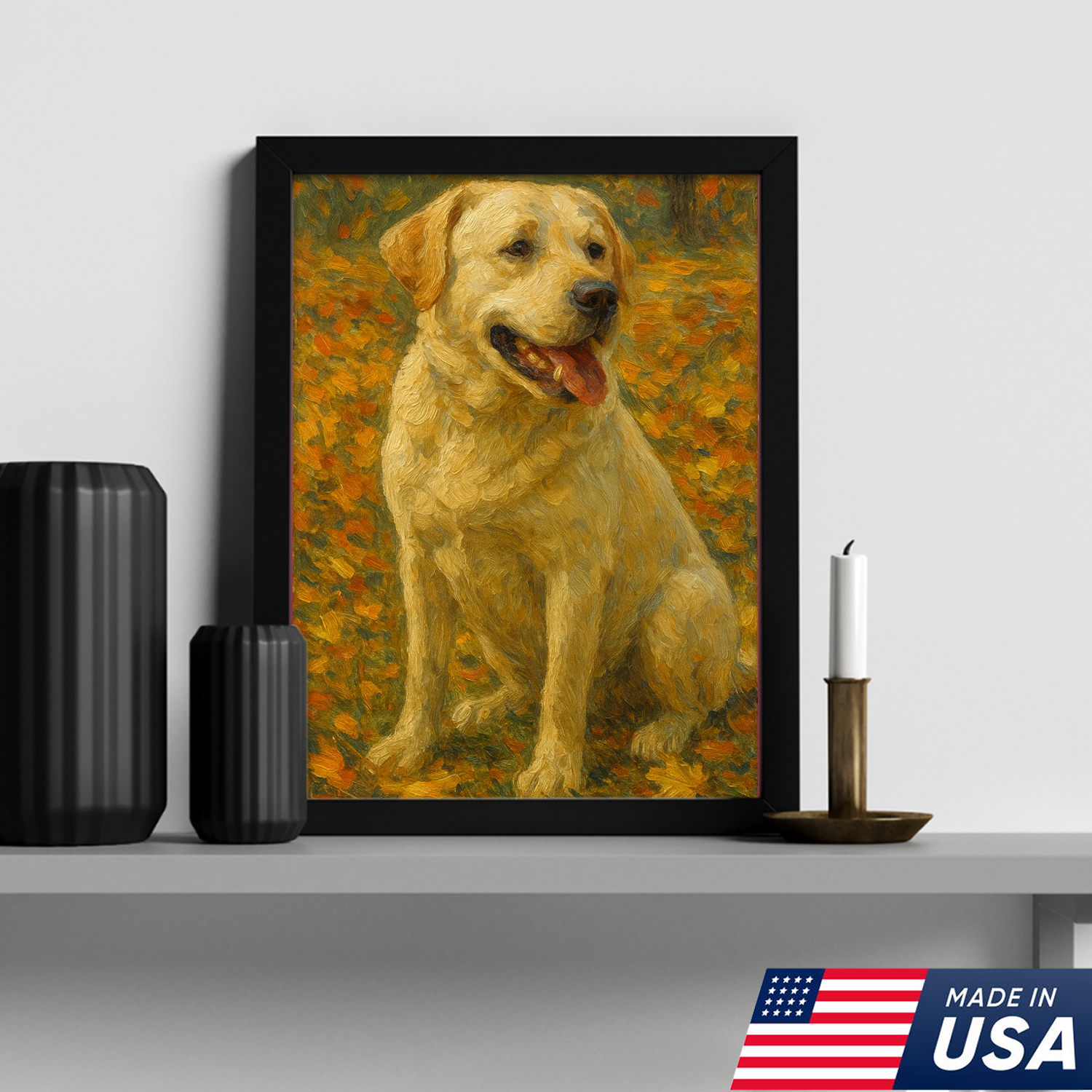 Retrato Personalizado de Mascota - Lienzo Estilo Pintura al Óleo de Perro y Gato Personalizado