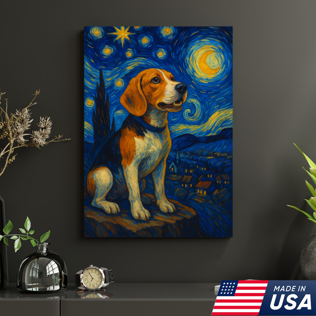 Retrato de mascota personalizado - Lienzo de retrato de perro gato personalizado estilo VG