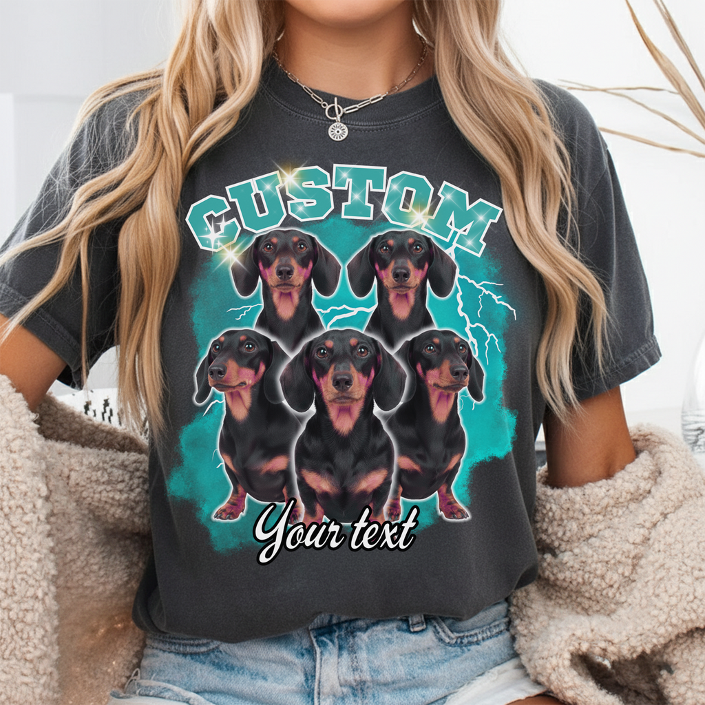 Custom Pet Portrait Printed T shirt, Sweatshirt, Hoodie, Custom Pet Photo (Copy)