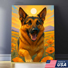 Custom Pet Portrait - Personalized Dog Cat On Flowers Field Canvas
