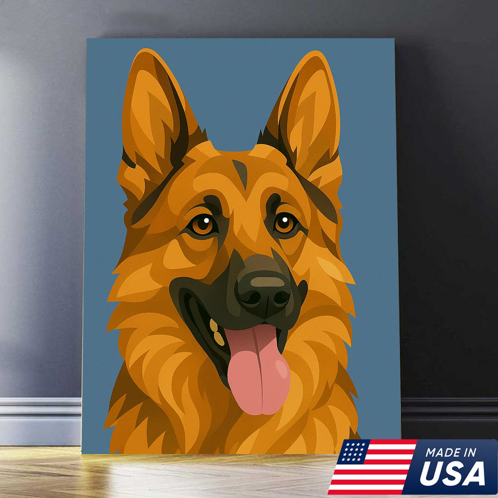 Retrato Personalizado de Mascota - Lienzo de Retrato Personalizado de Perro Gato