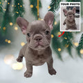 Personalized Pet Acrylic Christmas Ornament - Custom Dog, Cat Photo Christmas Ornament