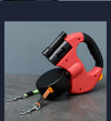 Retractable Double Dog Leash With LED Lights