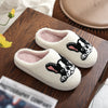 Winter Bulldog Embroidered Slippers
