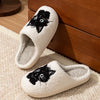 Cute Black Cat Slippers Indoor Anti-slip Slipper
