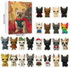 2d French Bulldog Advent Calendar, Ornament Advent Calendar, 2025 Advent Calendar, Christmas Countdown Calendar