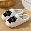 Cute Black Cat Slippers Indoor Anti-slip Slipper