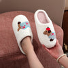 Funny Embroider Dachshund Slipper Non-Slip Indoor Slippers