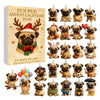 2d Pug Advent Calendar, Ornament Advent Calendar, 2025 Advent Calendar, Christmas Countdown Calendar