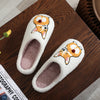 Corgi Embroidered Non-Slip Indoor Slippers