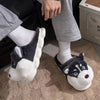 Indoor Cotton Slippers Cute Cartoon Dog Anti-slip Indoor Slipper