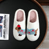 Funny Embroider Dachshund Slipper Non-Slip Indoor Slippers