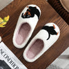 Dachshund Embroidery Furry Cotton Non-slip Indoor Slippers