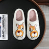 Corgi Embroidered Non-Slip Indoor Slippers