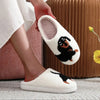 Dachshund Embroidery Furry Cotton Non-slip Indoor Slippers