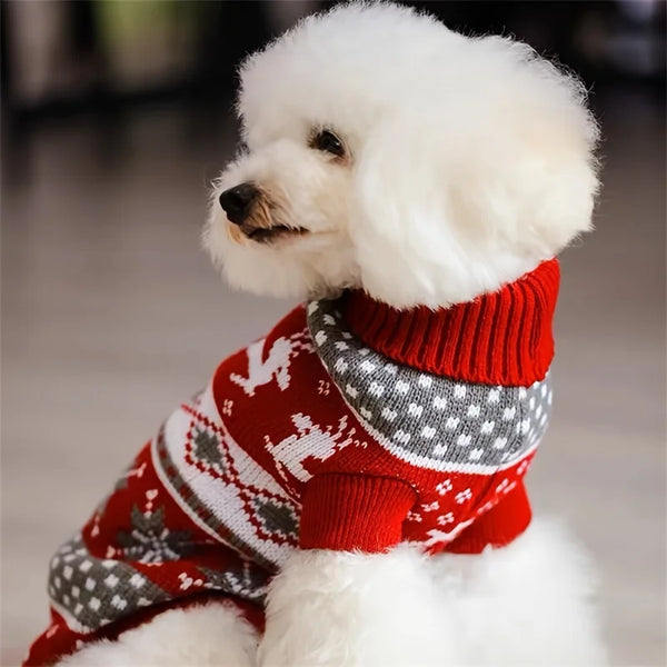 Christmas Knitted Wool Sweater for Dog and Cat