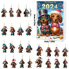 2d Dachshund Advent Calendar, Ornament Advent Calendar, 2025 Advent Calendar, Christmas Countdown Calendar