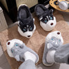 Indoor Cotton Slippers Cute Cartoon Dog Anti-slip Indoor Slipper