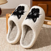 Cute Black Cat Slippers Indoor Anti-slip Slipper