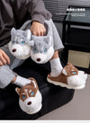Indoor Cotton Slippers Cute Cartoon Dog Anti-slip Indoor Slipper
