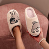 Funny Embroider Dachshund Slipper Non-Slip Indoor Slippers