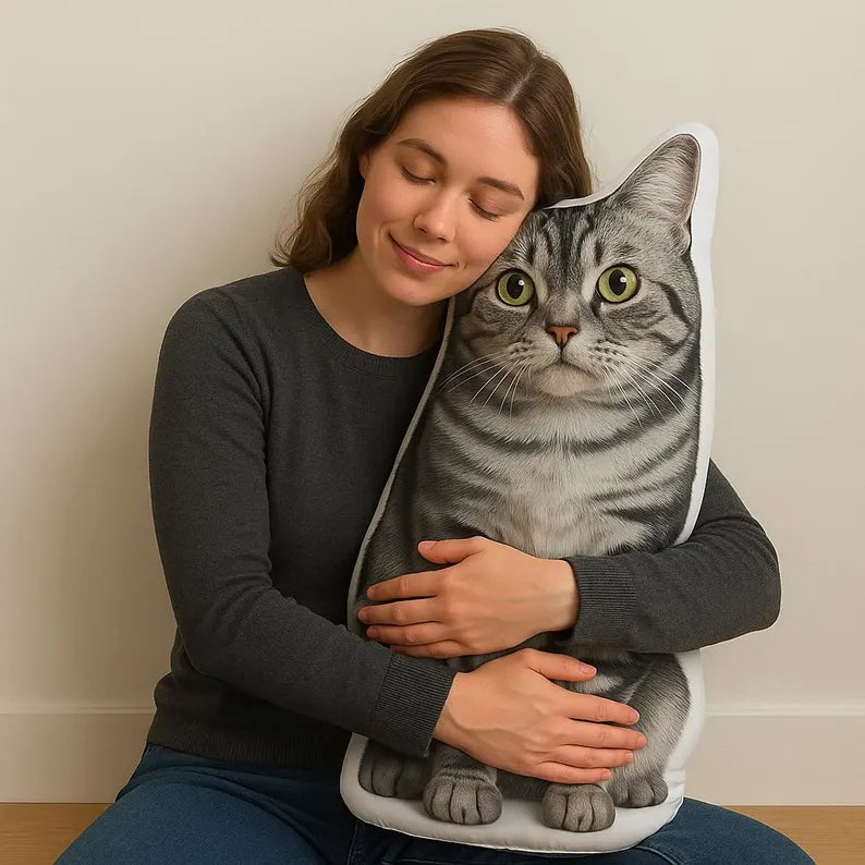 Personalized Pet Pillow - Custom Dog, Cat Photo Shaped Pillow