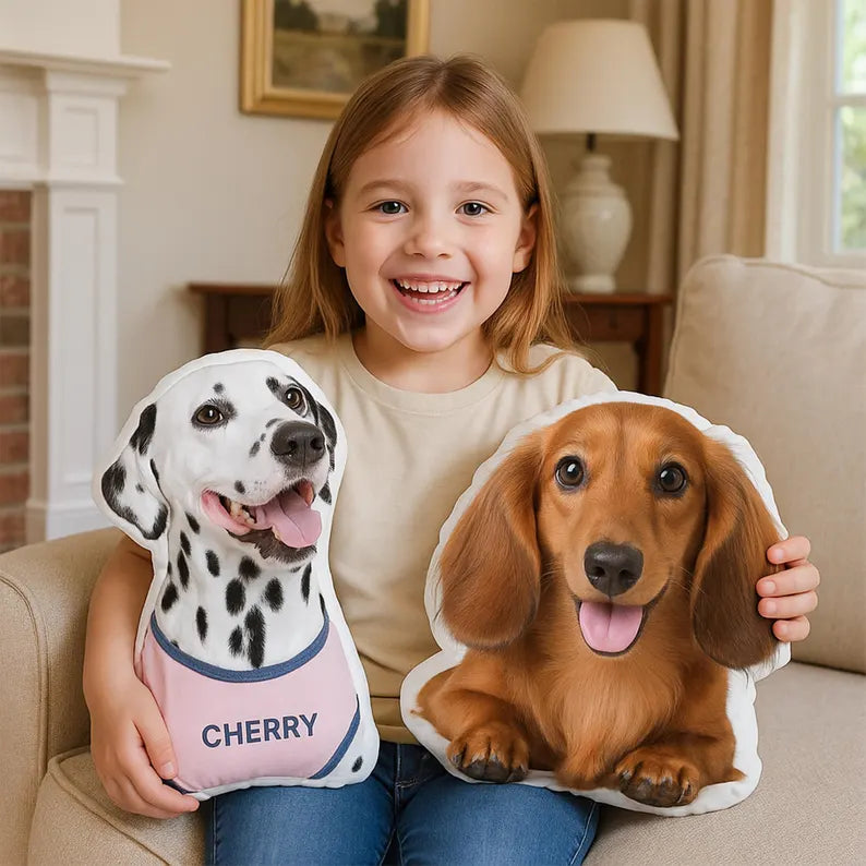 Personalized Pet Pillow - Custom Dog, Cat Photo Shaped Pillow