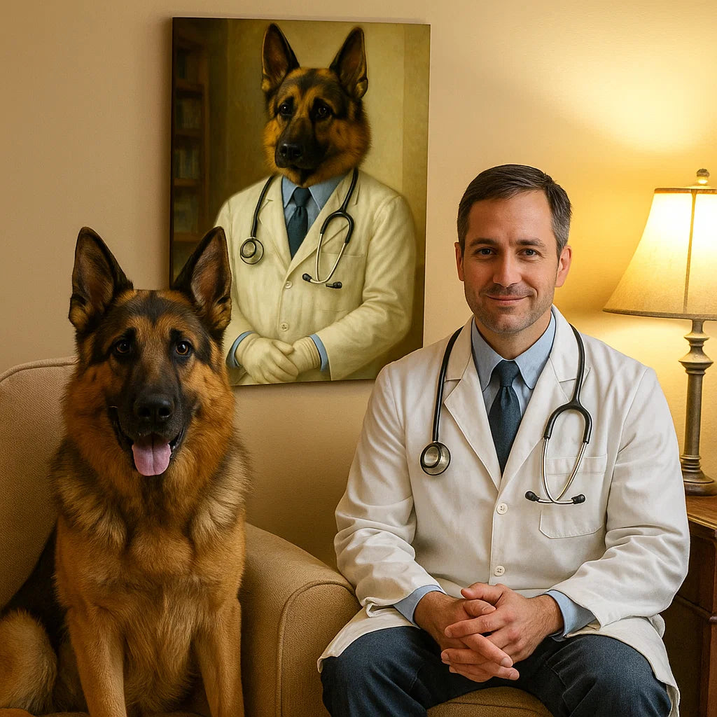 Lienzo personalizado para mascotas - Lienzo de perro gato médico personalizado