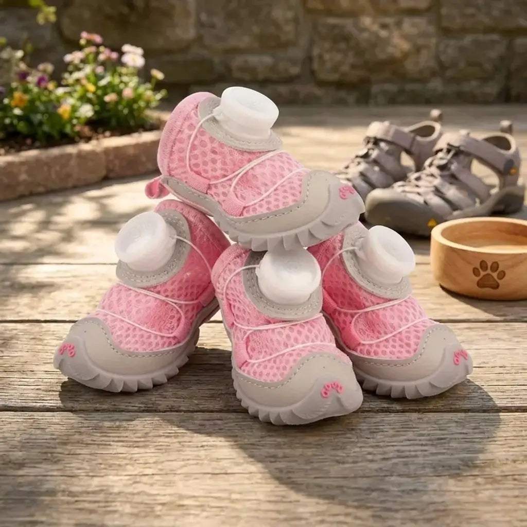 Dog Boots Waterproof Non-Slip All-Weather Protective Dog Shoes (4PCS/Set)