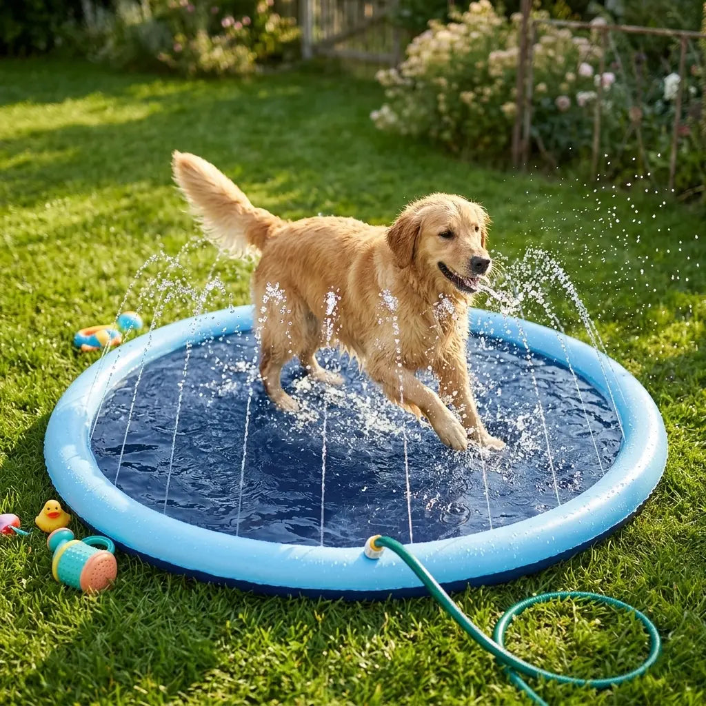 Dog Sprinkler Pad Cooling Summer Pet Toy For Dogs