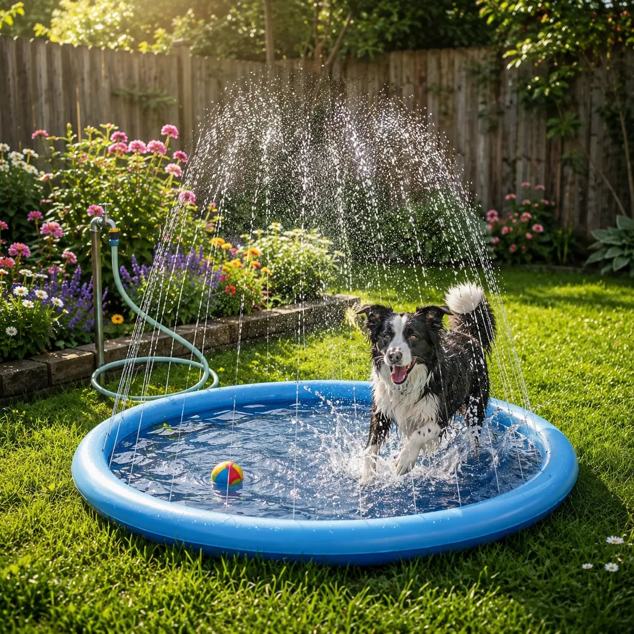 Dog Sprinkler Pad Cooling Summer Pet Toy For Dogs