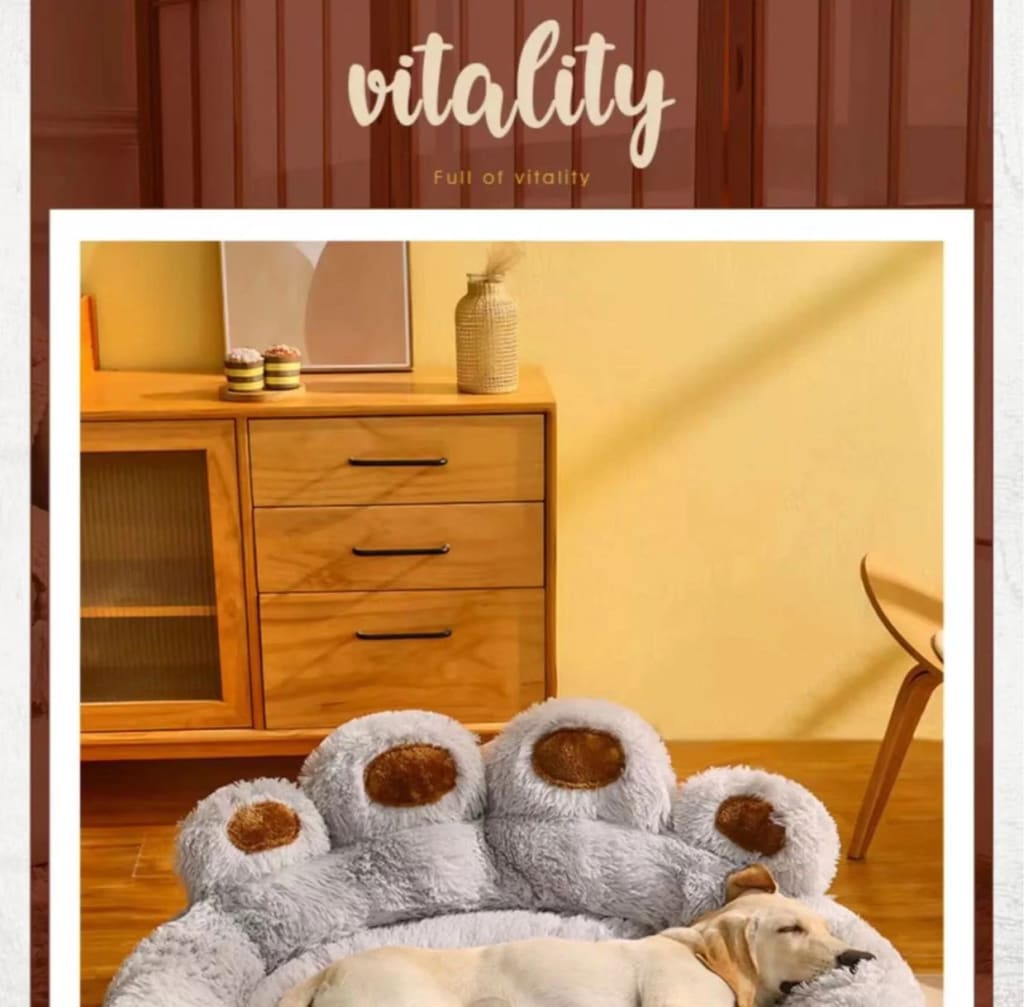 Cama FluffyPaw tamaño matrimonial, nueva