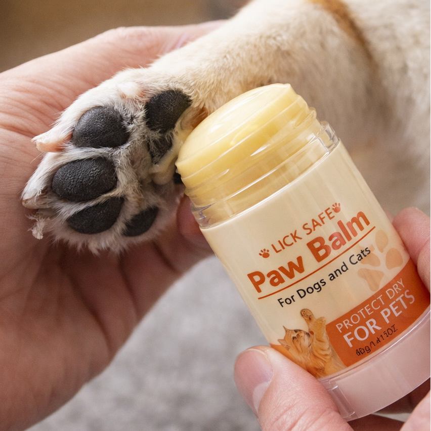 Natural Paw Balm For Dogs & Cats Lick Safe Moisturizer for Dry, Cracked Paws, Nose & Elbows