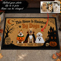 Personalized Halloween Dog Doormat – Custom Pet Photo & Name, Up to 5 Dogs