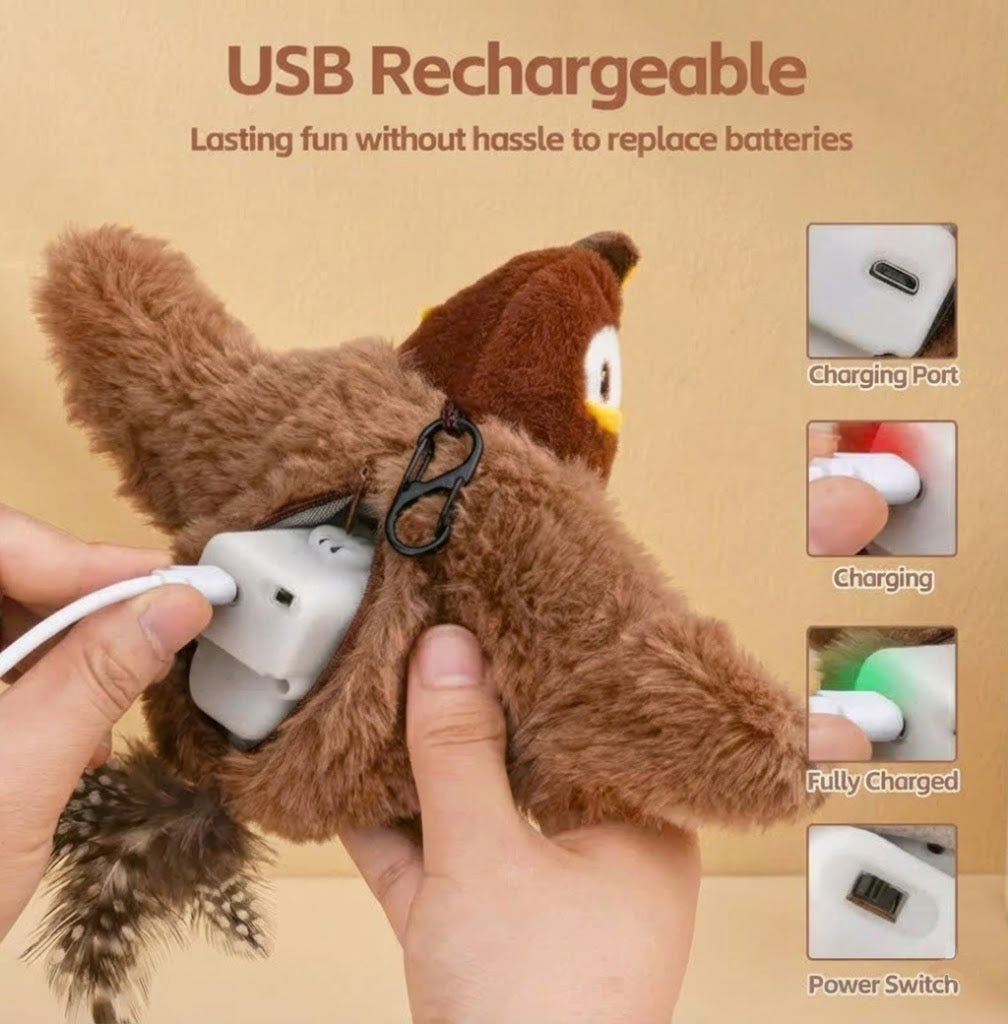PawUnder™ Flapping Bird Toy